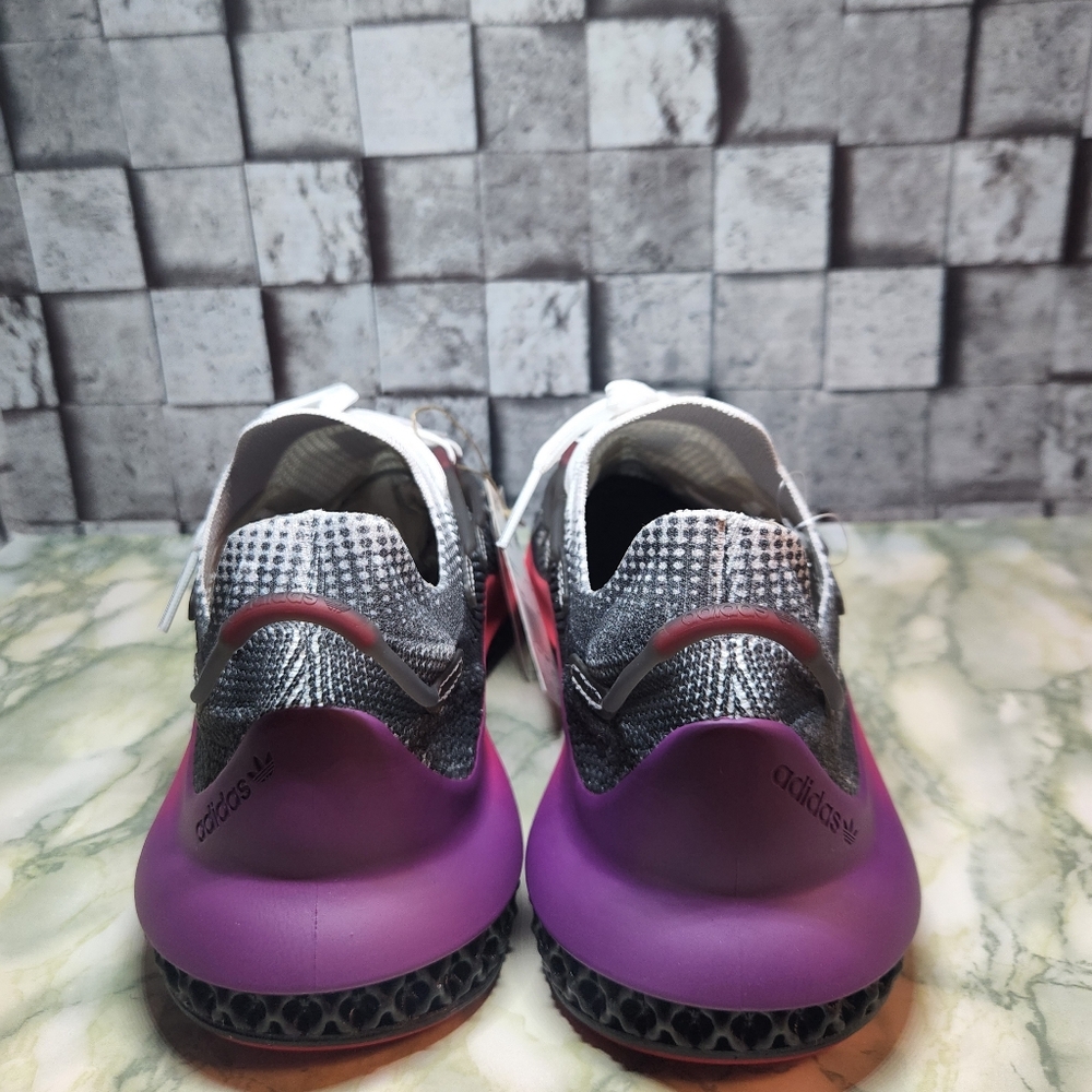 adidas Men's Athletic Shoes Gray White Pink Purple Gradient - Picture 6 of 13